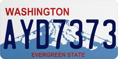 WA license plate AYD7373