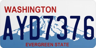 WA license plate AYD7376