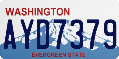 WA license plate AYD7379