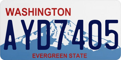 WA license plate AYD7405