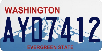 WA license plate AYD7412