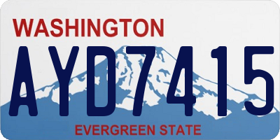 WA license plate AYD7415