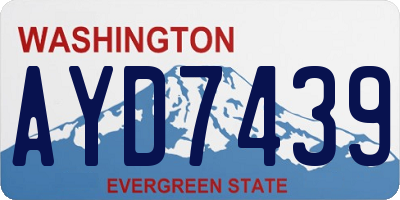 WA license plate AYD7439