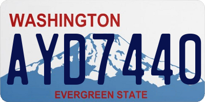 WA license plate AYD7440