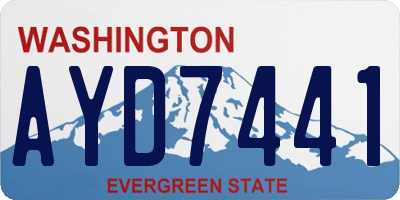WA license plate AYD7441