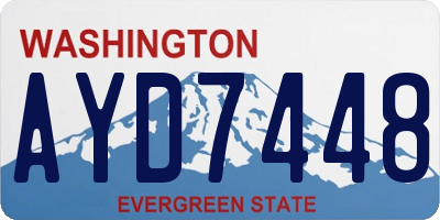 WA license plate AYD7448