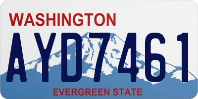 WA license plate AYD7461