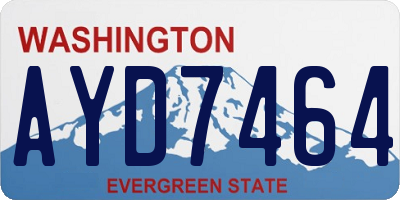 WA license plate AYD7464