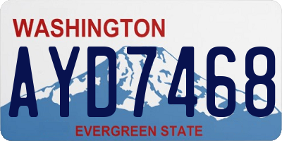 WA license plate AYD7468