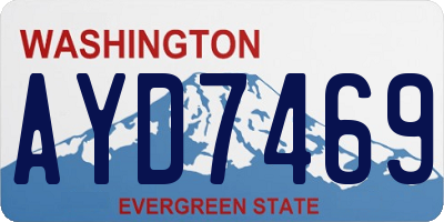 WA license plate AYD7469
