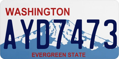 WA license plate AYD7473