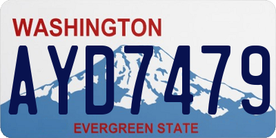 WA license plate AYD7479