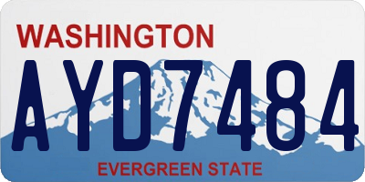 WA license plate AYD7484
