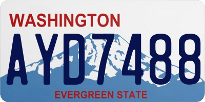 WA license plate AYD7488