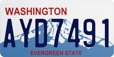WA license plate AYD7491