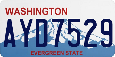 WA license plate AYD7529