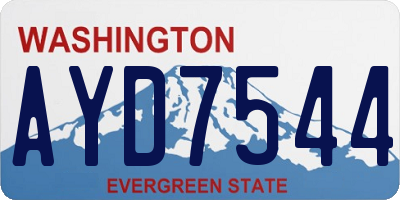 WA license plate AYD7544