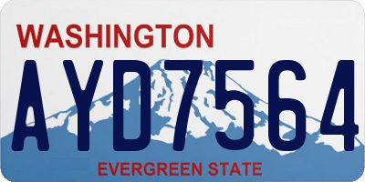 WA license plate AYD7564