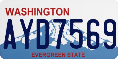 WA license plate AYD7569