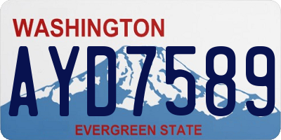 WA license plate AYD7589