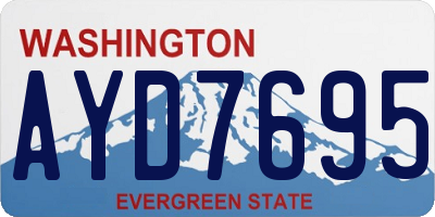 WA license plate AYD7695