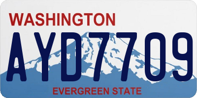WA license plate AYD7709
