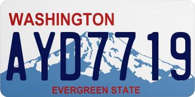 WA license plate AYD7719