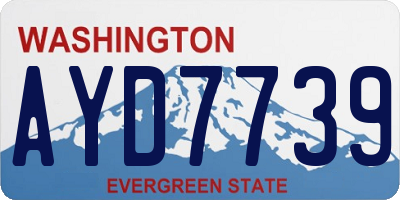 WA license plate AYD7739