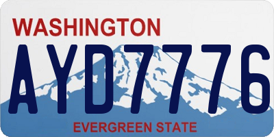 WA license plate AYD7776