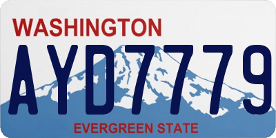 WA license plate AYD7779