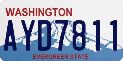WA license plate AYD7811