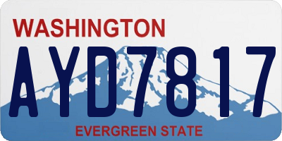 WA license plate AYD7817