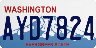 WA license plate AYD7824