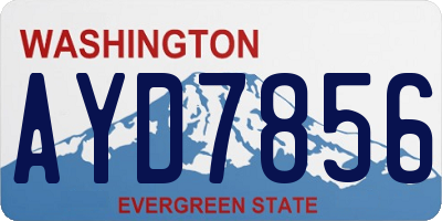 WA license plate AYD7856