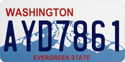 WA license plate AYD7861