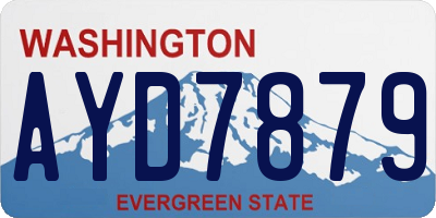 WA license plate AYD7879