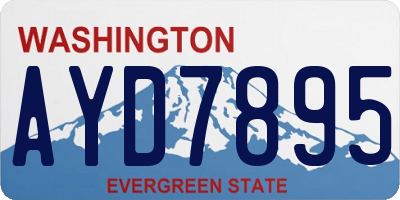 WA license plate AYD7895