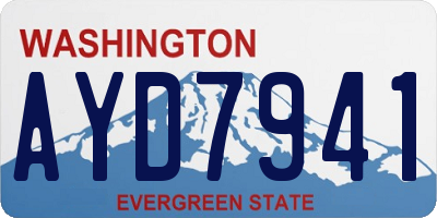 WA license plate AYD7941