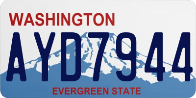 WA license plate AYD7944