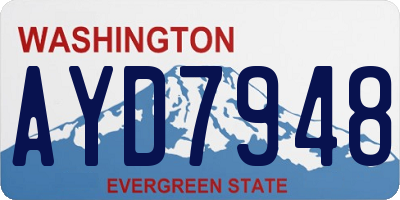WA license plate AYD7948