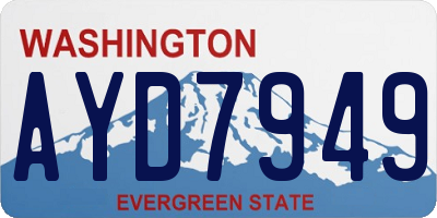 WA license plate AYD7949
