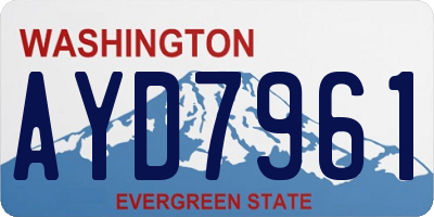 WA license plate AYD7961