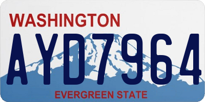 WA license plate AYD7964