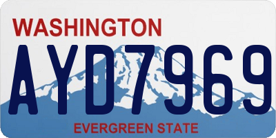 WA license plate AYD7969