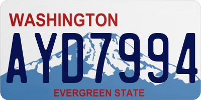 WA license plate AYD7994