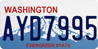 WA license plate AYD7995