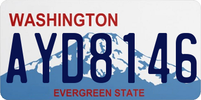 WA license plate AYD8146