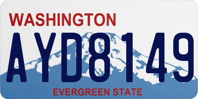 WA license plate AYD8149