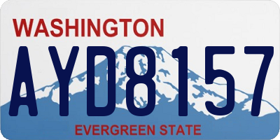 WA license plate AYD8157