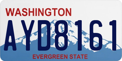 WA license plate AYD8161